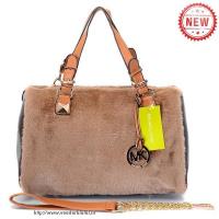 michael kors fur cony hair groot koffie boekentassen Online Bestellen isoy4433